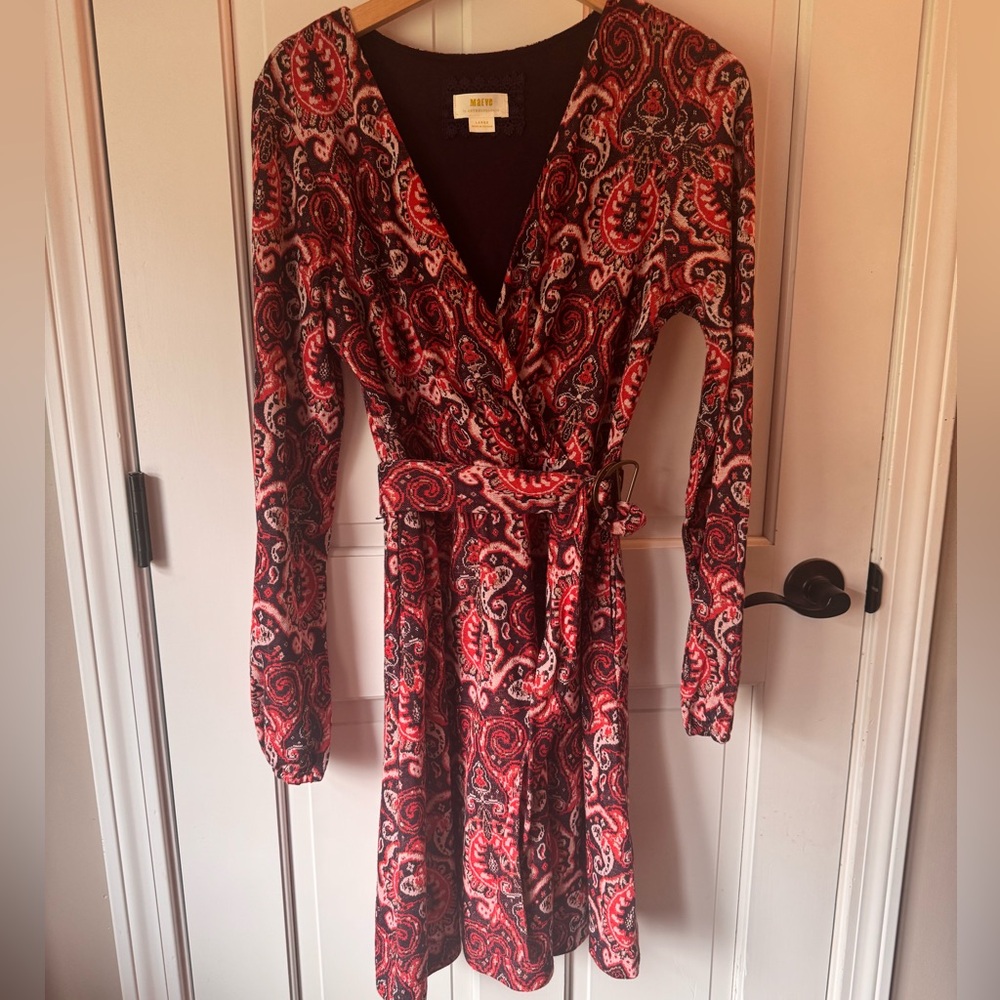 Anthropologie pattern mini dress